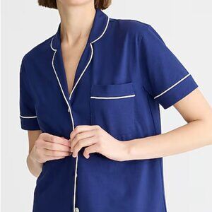 J Crew Dreamy cotton-blend short-sleeve pajama pant set - BARELY worn